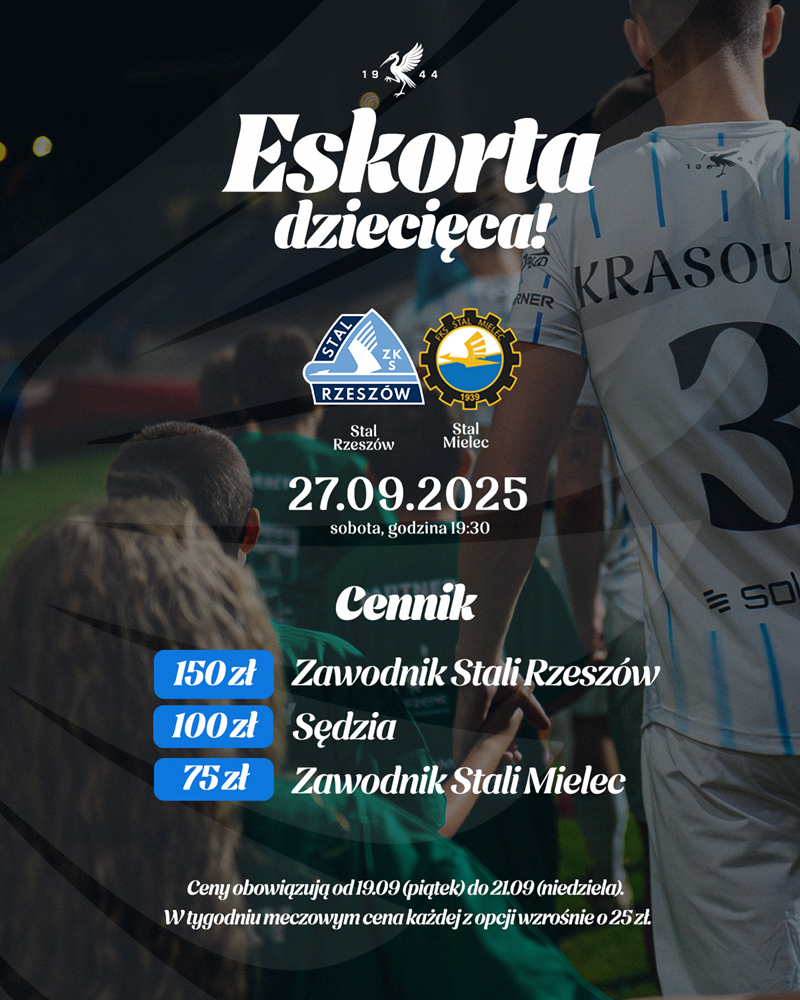 CENNIK  Stali Rzeszów na DZIECIĘCĄ ESKROTĘ piłkarzy xD